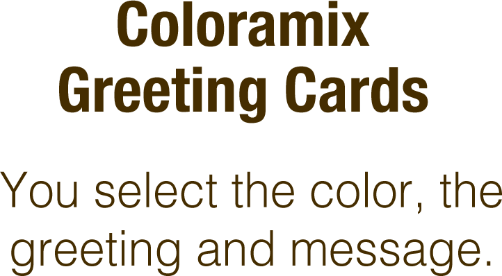 Coloramix Greeting Cards Text
