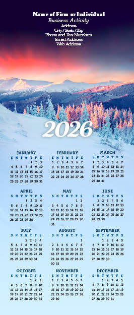 Scenic Themed Calendar